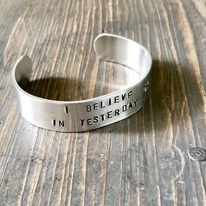 handmade Jewelry - Hand stamped adjustable metal cuff bracelet handmade Jewelry - Hand stamped adjustable metal cuff bracelet